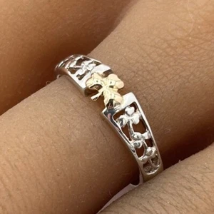 Sterling Silver Celtic Shamrock Clover Claddagh Ring Wedding Band - Picture 1 of 12