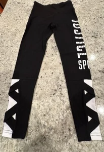 NWT Justice Girl's Sports Strappy Black White Dance Gymnastics Cheers Size 8 - Picture 1 of 3