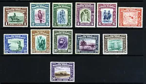 Borneo del Norte Rey Jorge VI 1939 Conjunto Pictórico a 50c. SG 303 a SG 314 COMO NUEVO - Imagen 1 de 2