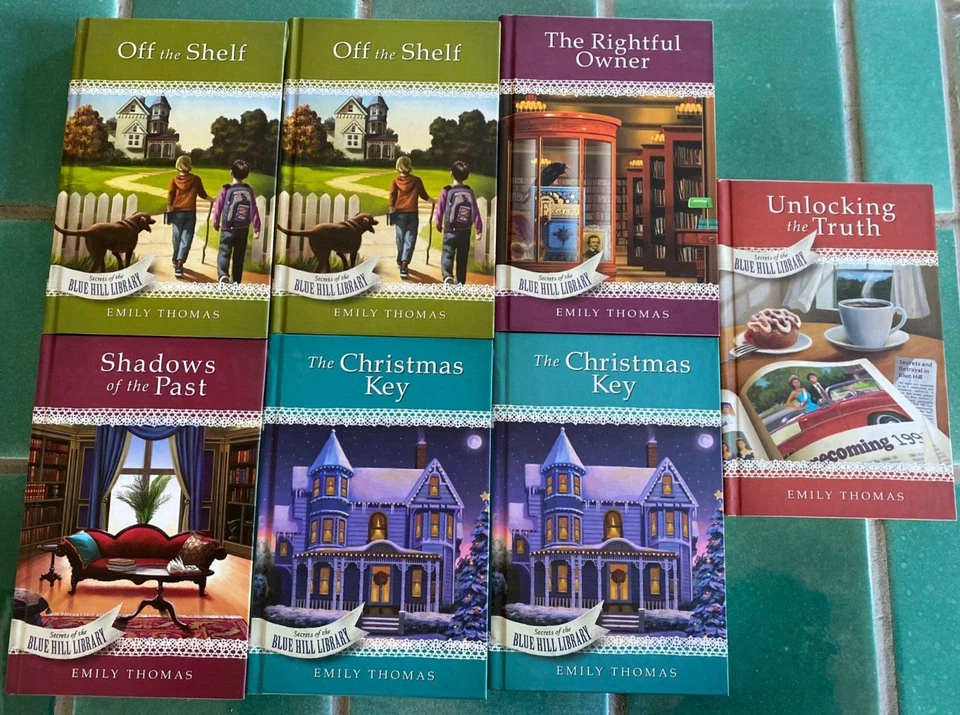 Guideposts Secrets of the Blue Hill Library Mysteries 5 HC book lot - Image 1 of 1