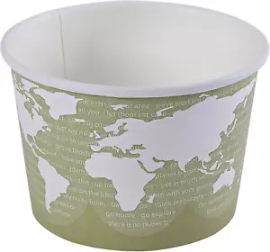 Compostable 16Oz Lined Paper Food Bowls, Case of 500, Renewable Disposable round - Picture 1 of 8