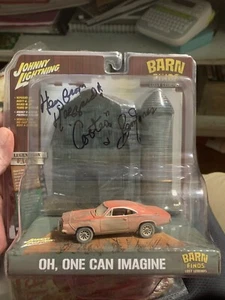 Johnny Lightening Barn Finds Dodge Signed Ben Jones Cooter Dukes Of Hazard - Picture 1 of 2