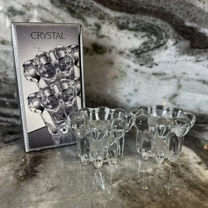 Set portacandele vintage in cristallo Alco - contiene votivo/conico - set di 2 - Foto 1 di 4