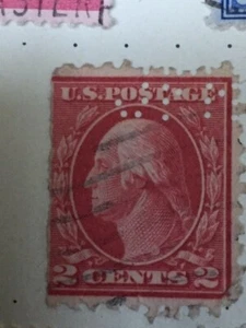 USA 1914 George Washington 2 Cents Red Used Postage Stamp rare - Picture 1 of 1