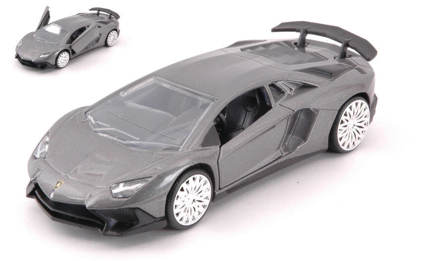 Modellino auto scala 1:32 Jada Toys  LAMBORGHINI AVENTADOR SV  GREY cm 12,5 m... - Immagine 1 di 1