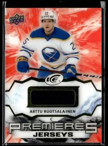 2021-22 Upper Deck Ice Premieres Jersey Arttu Ruotsalainen #IPA-AR H10R2E - Picture 1 of 2