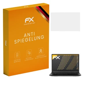 atFoliX 2x Displayfolie für Tuxedo Polaris 15 Gen 4 Schutzfolie matt&stoßfest - Afbeelding 1 van 8
