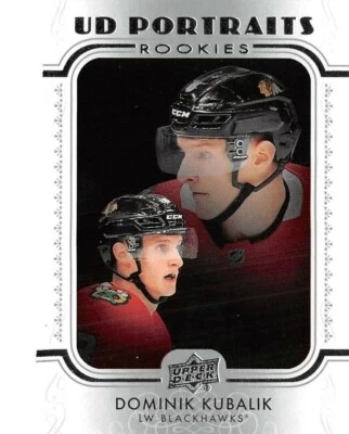 2019-20 Upper Deck UD Portraits #P97 Dominik Kubalik  **  Black Hawks  ** - Image 1 of 2