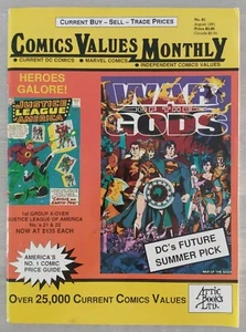 Comic Values Monthly #61 (August, 1991) Preowned Good Condition - Picture 1 of 2