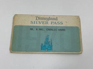 Vintage 1970 Disneyland Cast Member Silver Pass Card - Passholder - Picture 1 of 2