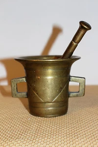Mortero Schlegel tapón antiguo pistilo cocina polvo decoración pastillas * 6256 - Imagen 1 de 6