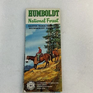 Mapa de papel plegable Humboldt National Forest Santa Rosa Division 1977 mapas antiguos - Imagen 1 de 22