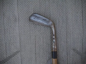 Antique Wood Shaft Maxwell Flanged Sole Mid Iron 24* D 0 SW - Picture 1 of 16