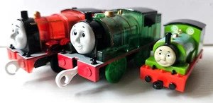 Thomas & Friends Trackmaster Railway Train Engine Percy & Jame TOMY 3 Pcs. - Picture 1 of 6