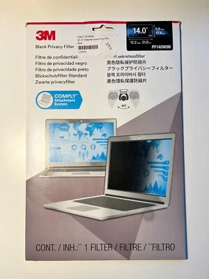 Brand New 3M Black Privacy Filter for 14" Laptops (PF14.0W9B) - Image 1 of 4