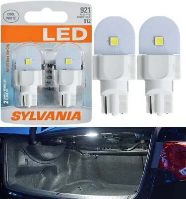 Sylvania LED Light 921 White 6000K Two Bulbs Interior Cargo Trunk Replace Stock - Image 1 of 4
