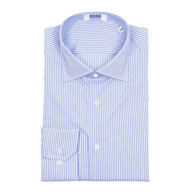 Lamberto Fabbracci Uomo Camicia Celeste Bianco - Immagine 1 di 4