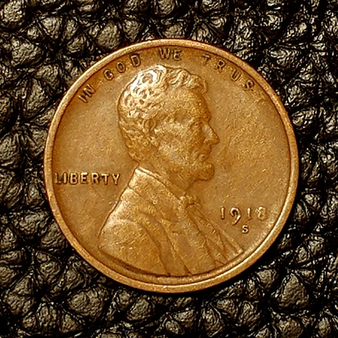 1918-S Lincoln Wheat Cent ~ XF / EF Cndtn ~ $20 ORDERS SHIP FREE! Cover