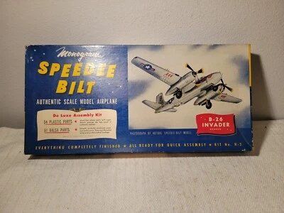 Monogram Speedee Bilt H-2 DeLuxe B-26 Invader Wood & Plastic Kit, Bad Stickers  - Image 1 of 4