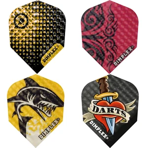 5 SETS [15] Harrows Dimplex Dart Flights Standardform Design wählbar - Bild 1 von 5