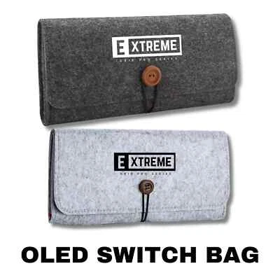 Portable Travel Bag - Nintendo Switch OLED Carrying Case Felt Pouch Storage Bag - Image 1 of 4