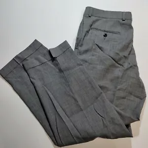 Lauren Ralph Lauren Super 100's Classic Pleated Grey Dress Pants Men's Size 35 - Picture 1 of 5