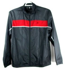 Chaqueta cortavientos Starter cremallera completa deportiva deportiva negra roja para hombre M 38/40 - Imagen 1 de 12