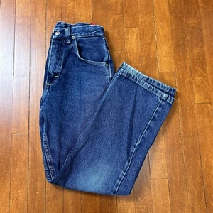 Wrangler Boys 14 Slim Denim Straight Leg Blue Jeans Adjustable Waist Western - Picture 1 of 6