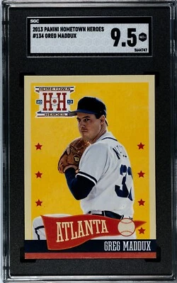 2013 Panini Hometown Heroes #134 Greg Maddux SGC 9.5 MINT+ - Image 1 of 2