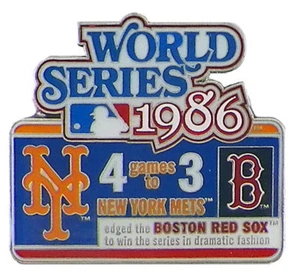 1986 World Series Commemorative Pin - Mets vs. Red Sox - Limited 1,000 - Picture 1 of 2