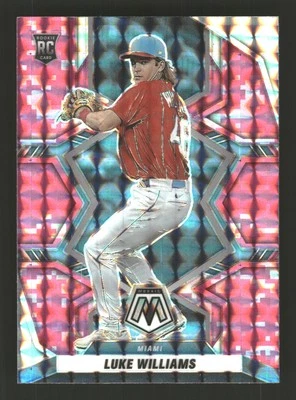 Luke Williams 2022 Panini Mosaic #257 Pink Camo Mosaic Miami Marlins - Image 1 of 2