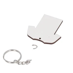 Sublimation Keychain Blanks Double Sided Shirt Shape Heat Transfer Sports Keych - Picture 1 of 24