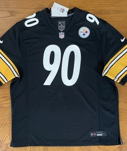 NEW Nike TJ Watt Pittsburgh Steelers Black Throwback Game Jersey Mens Sz XXL NWT - Picture 1 of 11