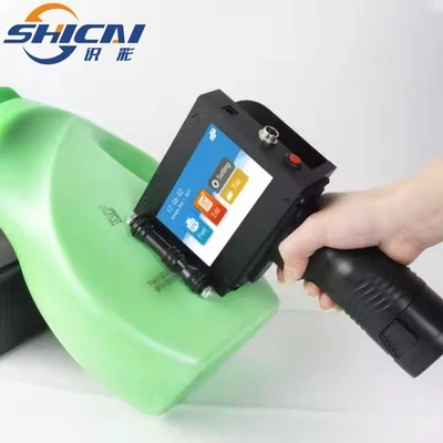 Handheld inkjet printer prints text, batch number, barcode, QR code, image, LOGO - Image 1 of 4