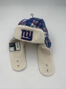 Herren New Era Royal New York Giants Karo Trapper Hut Größe M - Bild 1 von 4