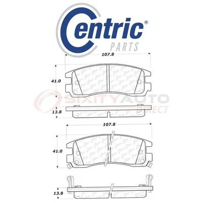 Centric Fleet Disc Brake Pads w Hardware for 2000-2010 Chevrolet Impala 3.4L pm Foto 1 de 4