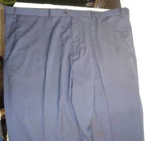 NEW ROUNDTREE & YORKE TRAVEL SMART MENS DARK BLUE PANTS CLASSIC FIT 50x32 6584 - Picture 1 of 17