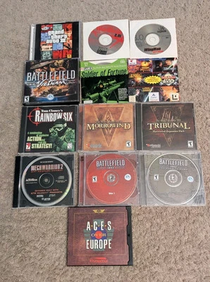 Action War PC Game Lot Battlefield Elder Scrolls Grand Theft Auto And More - Image 1 of 4