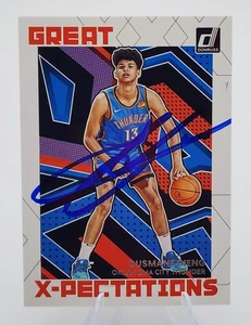 Ousman Dieng Signed 2022-23 Donruss Rookie Card #11 RC OKC NBA Auto RAD - Picture 1 of 1