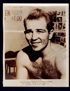 VERY RARE boxer MIAMI BILLY KILMORE signed boxing photo autographed beat LaMotta - Picture 1 of 2