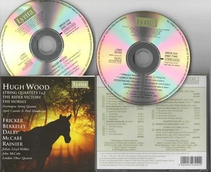 HUGH WOOD ETC String Quartets the Horses etc    LYRITA 2CD  nm - Imagen 1 de 1