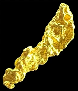 .566 GRAMS AUSTRALIAN NATURAL PURE GOLD NUGGET GENUINE (94-98% PURE) #AUSSIE212 - Picture 1 of 6