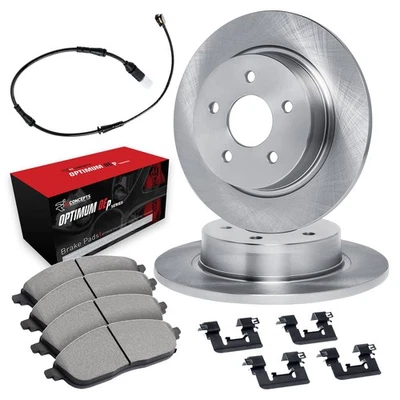 For Mercedes-Benz SL500 03-06 R1 Concepts Rear Brake Kit w Optimum Pads Foto 1 de 2