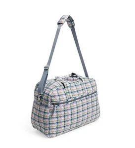 Vera Bradley Grand Traveler Bag Gingham Plaid NWT Luggage Carry On - Picture 1 of 3