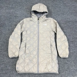 The North Face Parka Eco Thermoball Bambina Taglia M 10/12 Bianco sporco Grigio - Foto 1 di 11