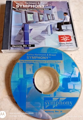 BAILEY HARTMANN & BRAUN SYMPHONY HARMONY REV 1A PC ROM DISC ELSAG - Image 1 of 2