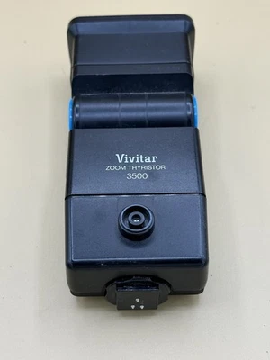 Vivitar Zoom Thyristor 3500 Shoe Mount Flash  WORKS - Image 1 of 4