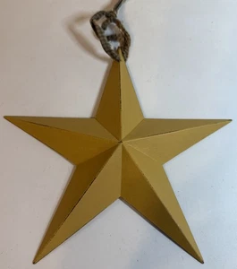 Primitive Metal Star 8” Mustard Color - Picture 1 of 4