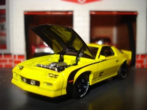 1985 CHEVROLET CAMARO IROC-Z LIMITED EDITION COUPE M2 1/64 TWIN TURBO YELLOW - Picture 1 of 4