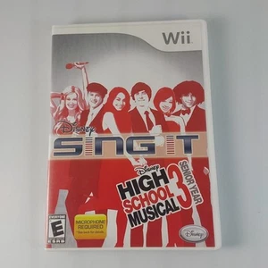 Wii Disney High School Musical 3 Senior Year Sing It - GOOD - Picture 1 of 4